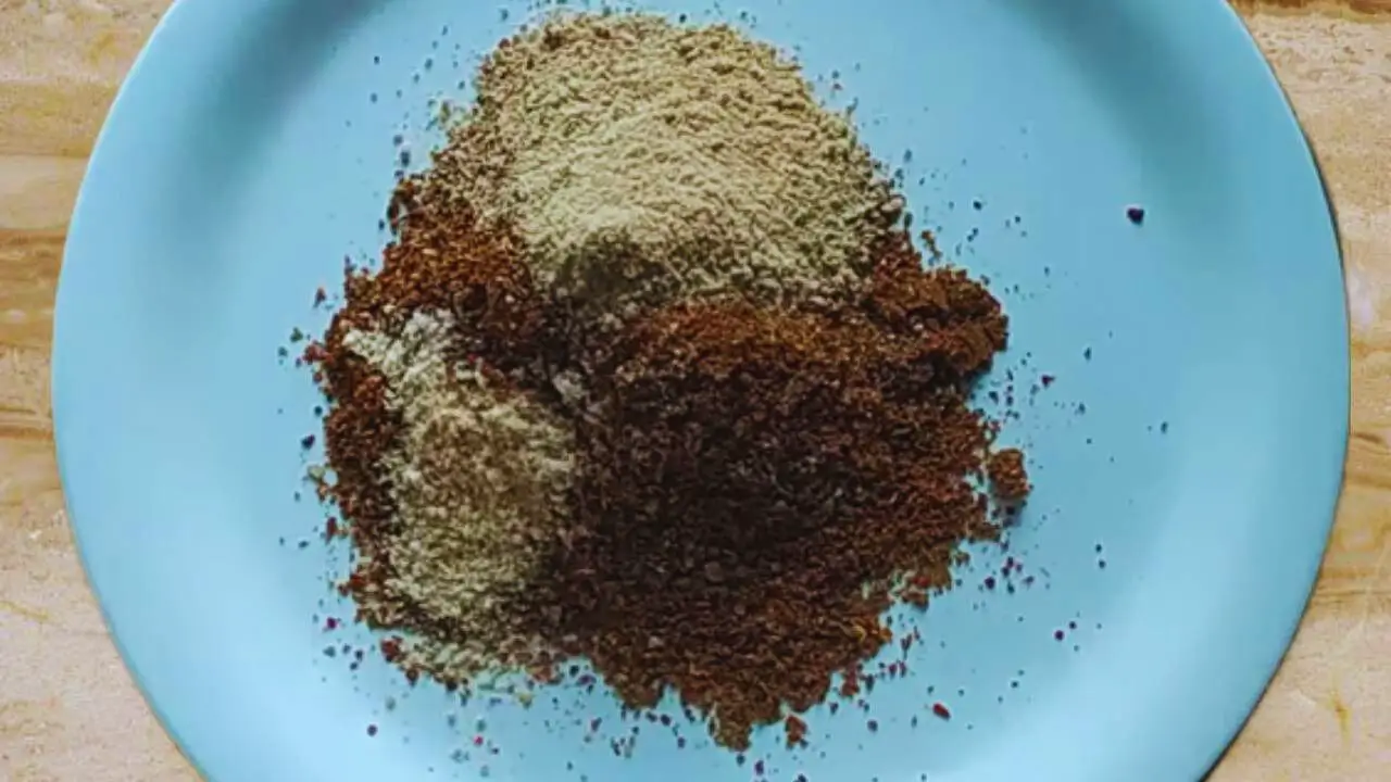 Adding ½ tsp of asafetida powder and 1 tsp of chaat masala powder to it