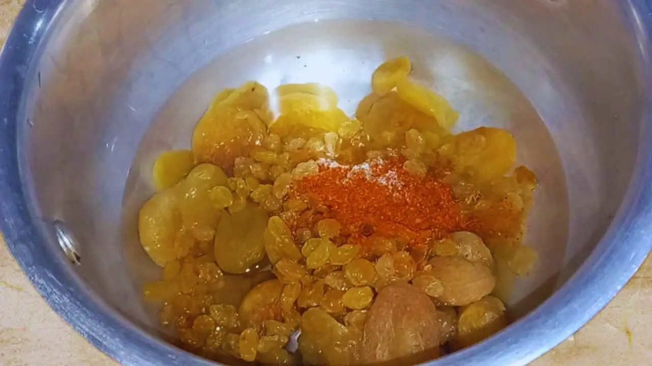 Adding ½ tsp of red chili powder and ½ tsp of salt