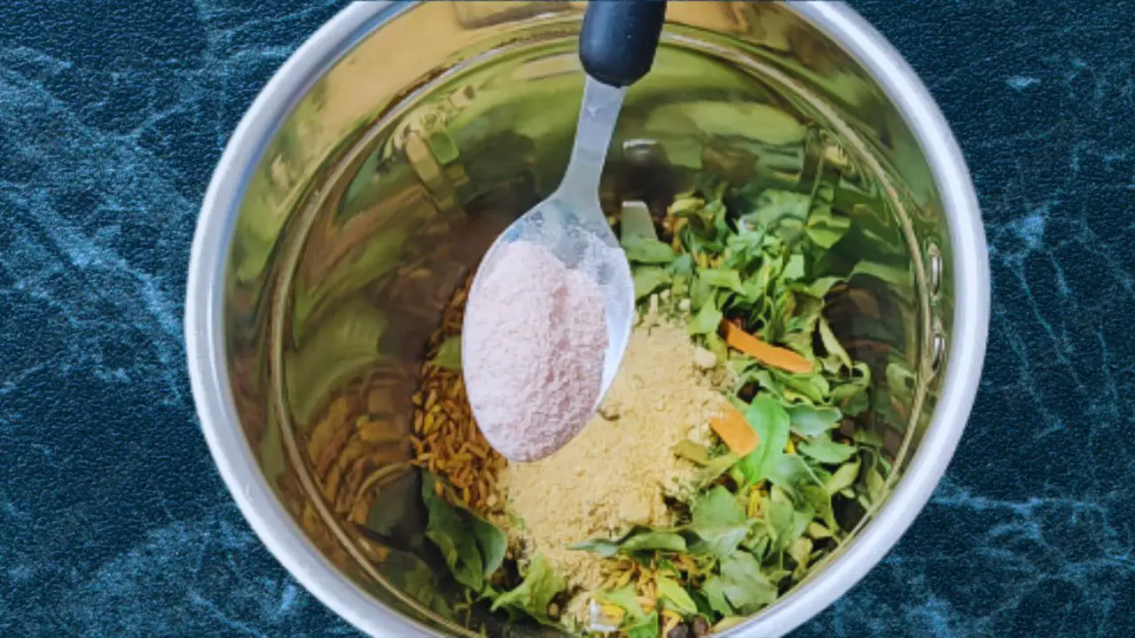 Adding 2 tsp of black salt