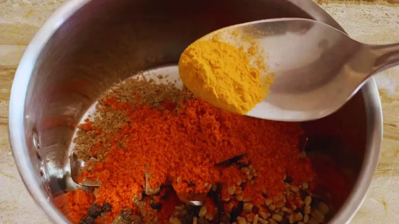 Adding ¼ tsp of turmeric powder