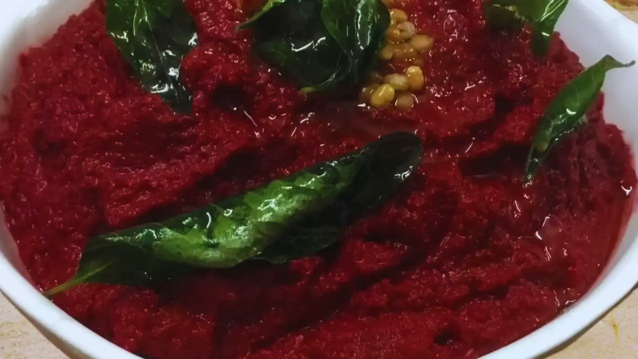Beetroot chutney is ready