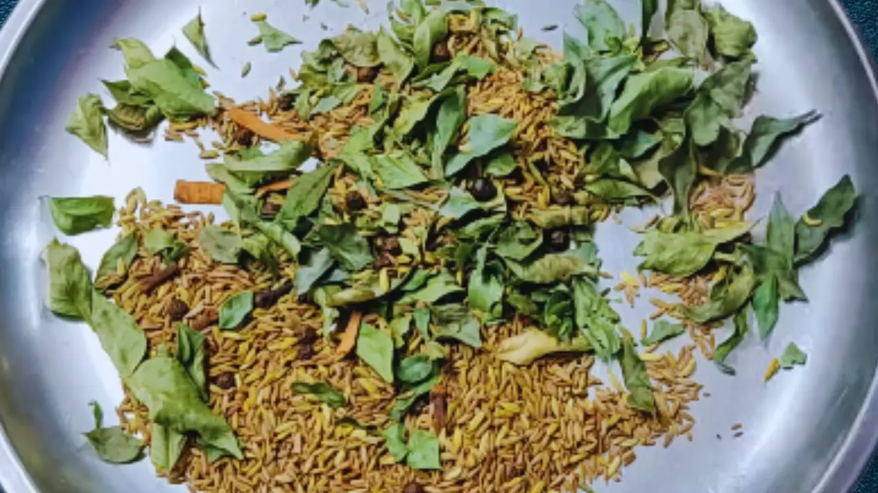 Transferring the roasted content onto a plate