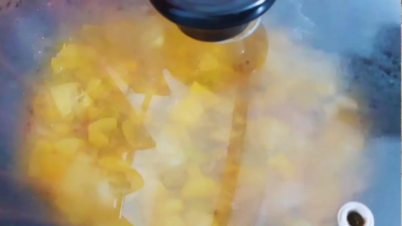 Covering it for faster cooking