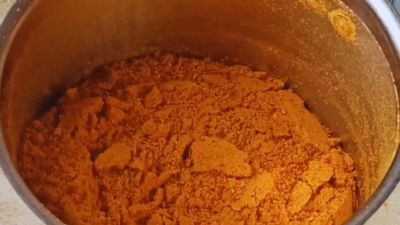 Grinding it into a fine powder