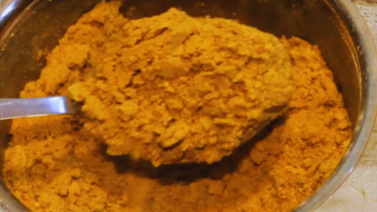 Grinding them nicely into a fine powder