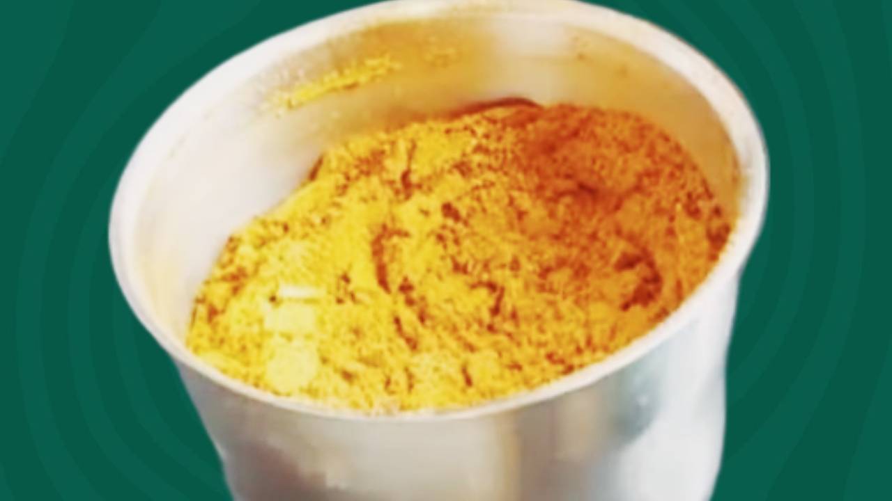 Grinding the ingredients nicely into a fine powder