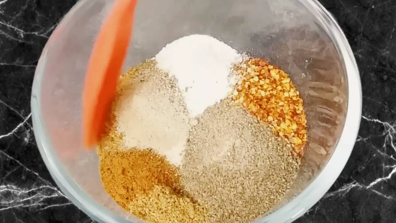 Mixing all the contents nicely