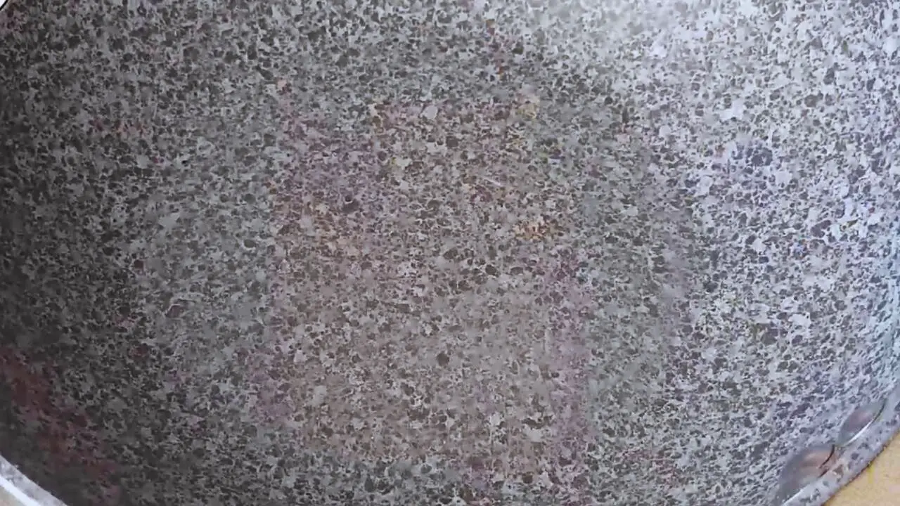 Heating a pan on gas stove