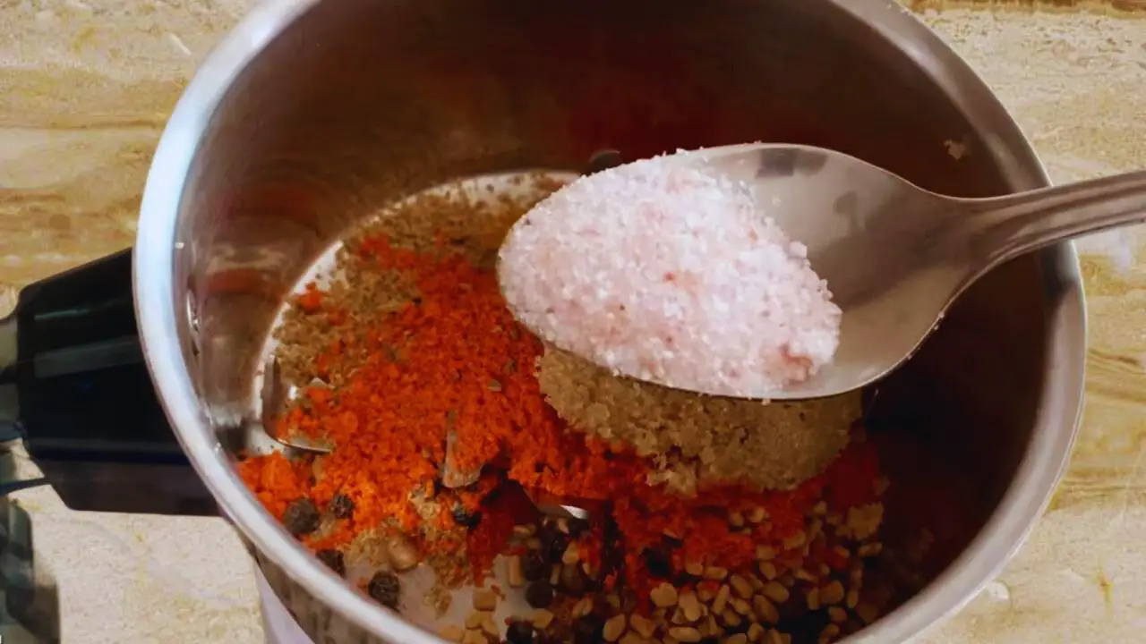Putting ½ tsp of salt