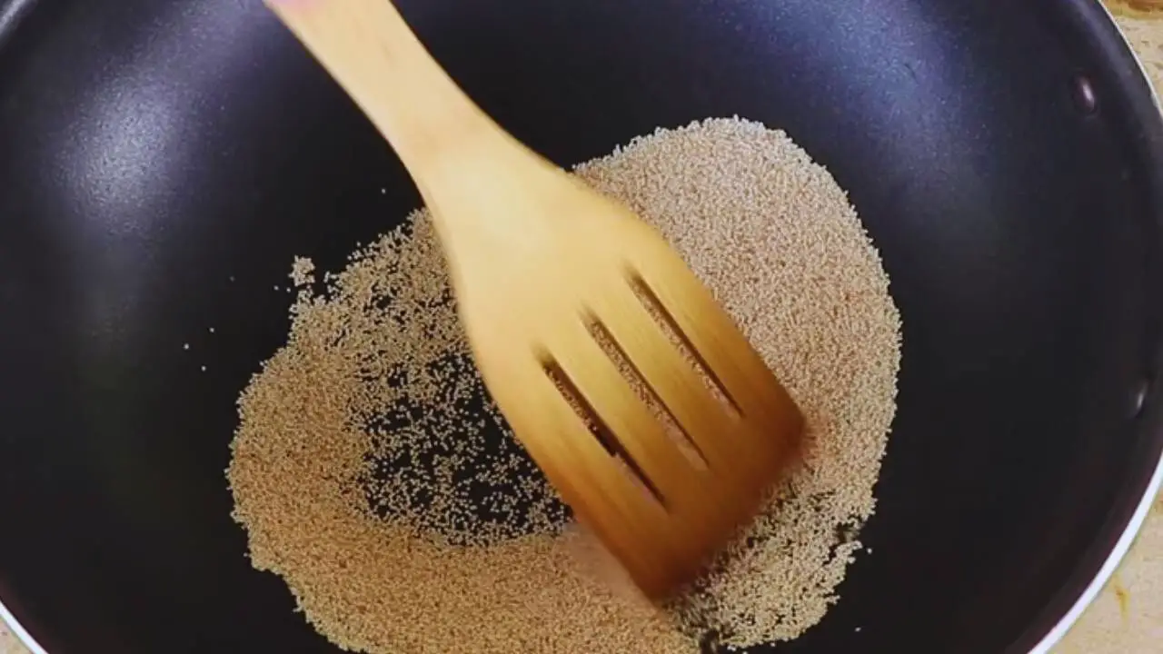 Stirring it continuously