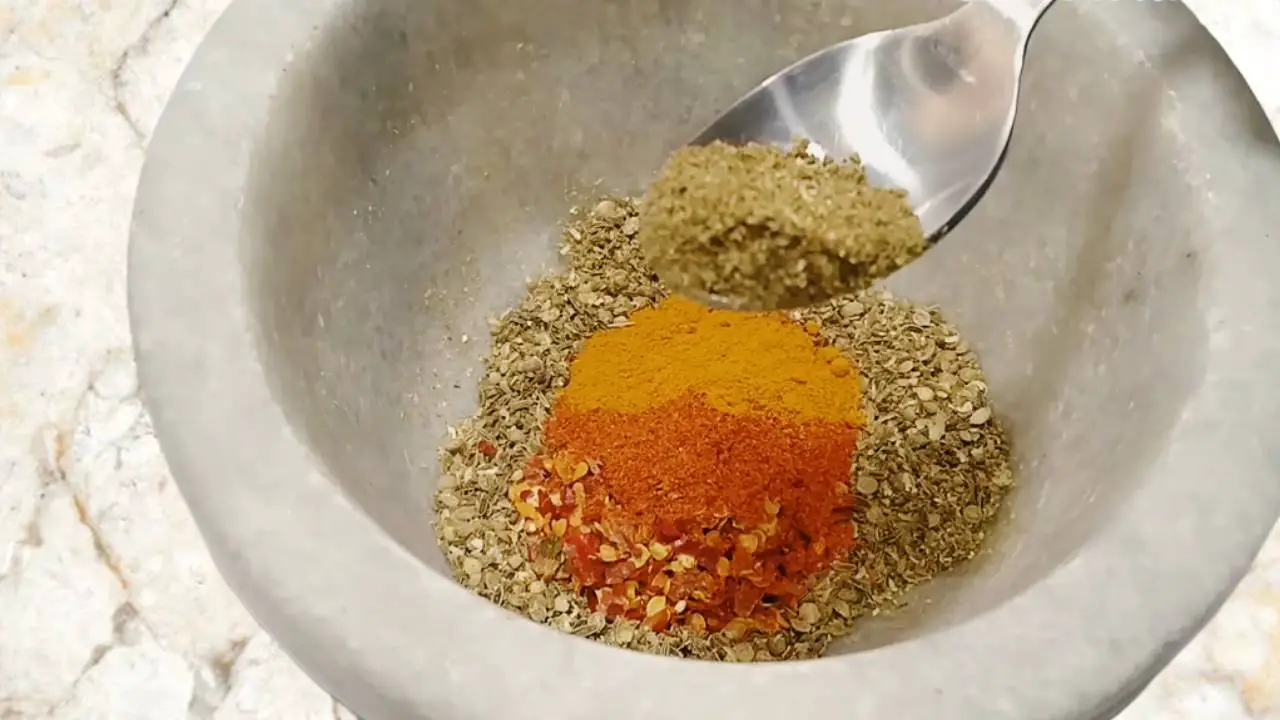 Adding ½ tsp garam masala powder