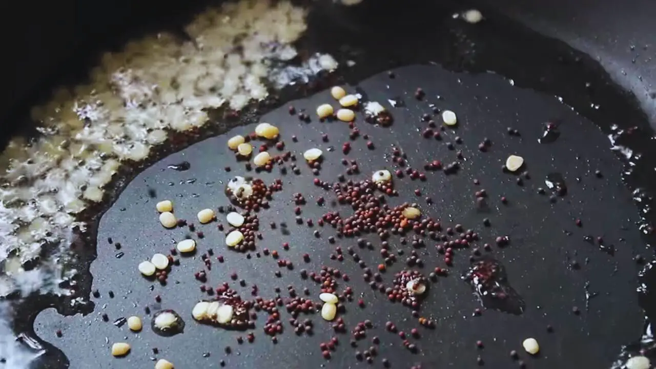 Added 1 tsp of mustard seeds