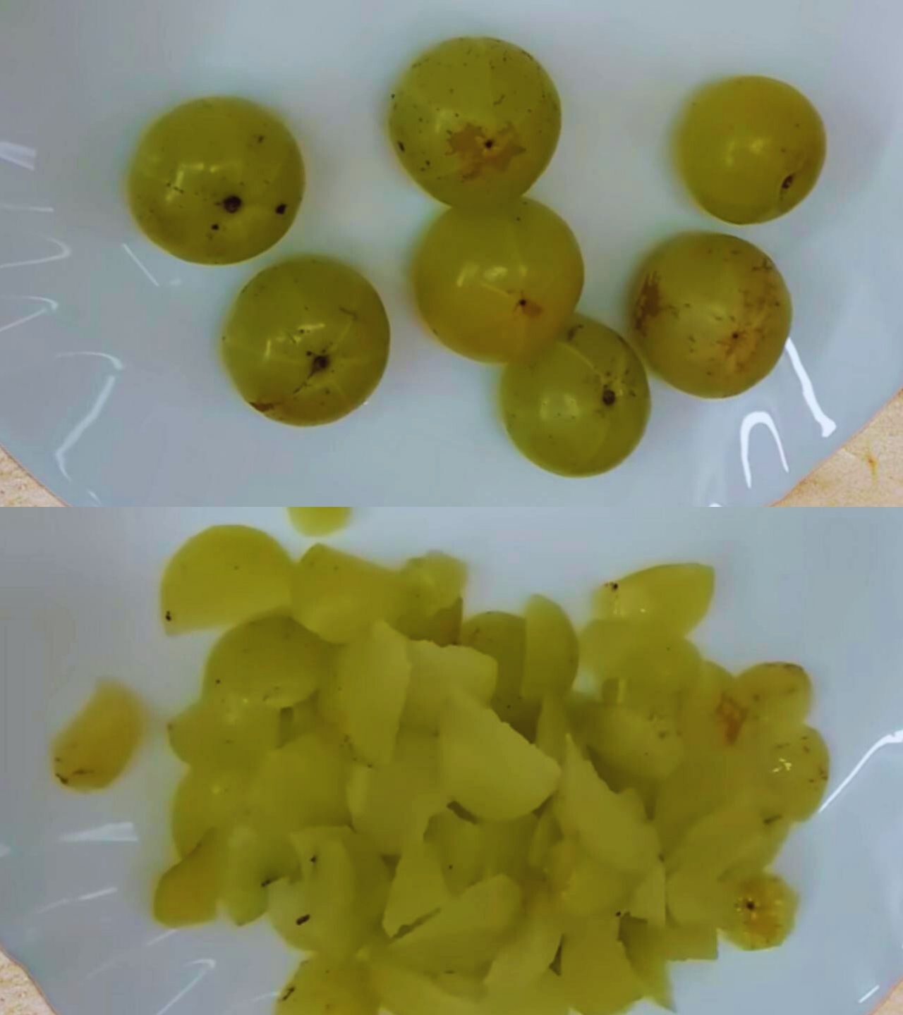 250 gm or about 6 to 8 pieces of amla