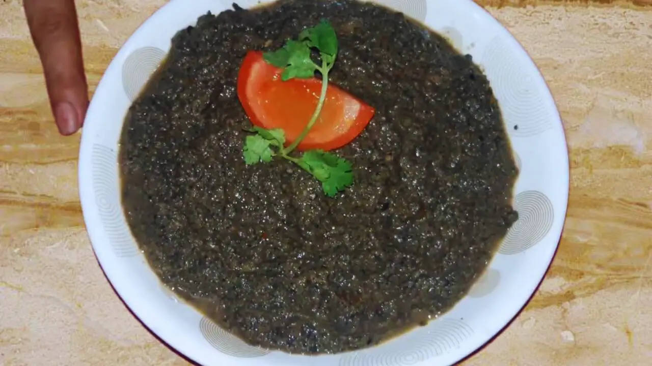 Black sesame seed chutney is ready