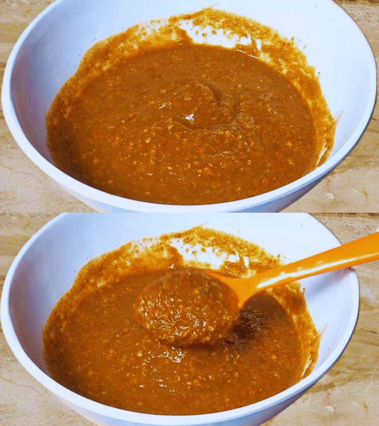 Grinding nicely to a fine paste