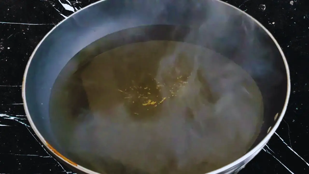 Heating mustard oil