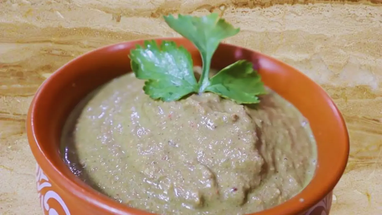 Homemade pomegranate (anardana) seed chutney is ready
