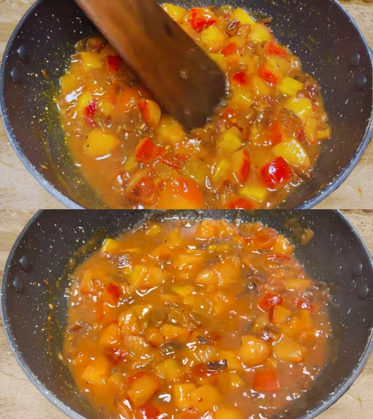 Making the chutney thicker