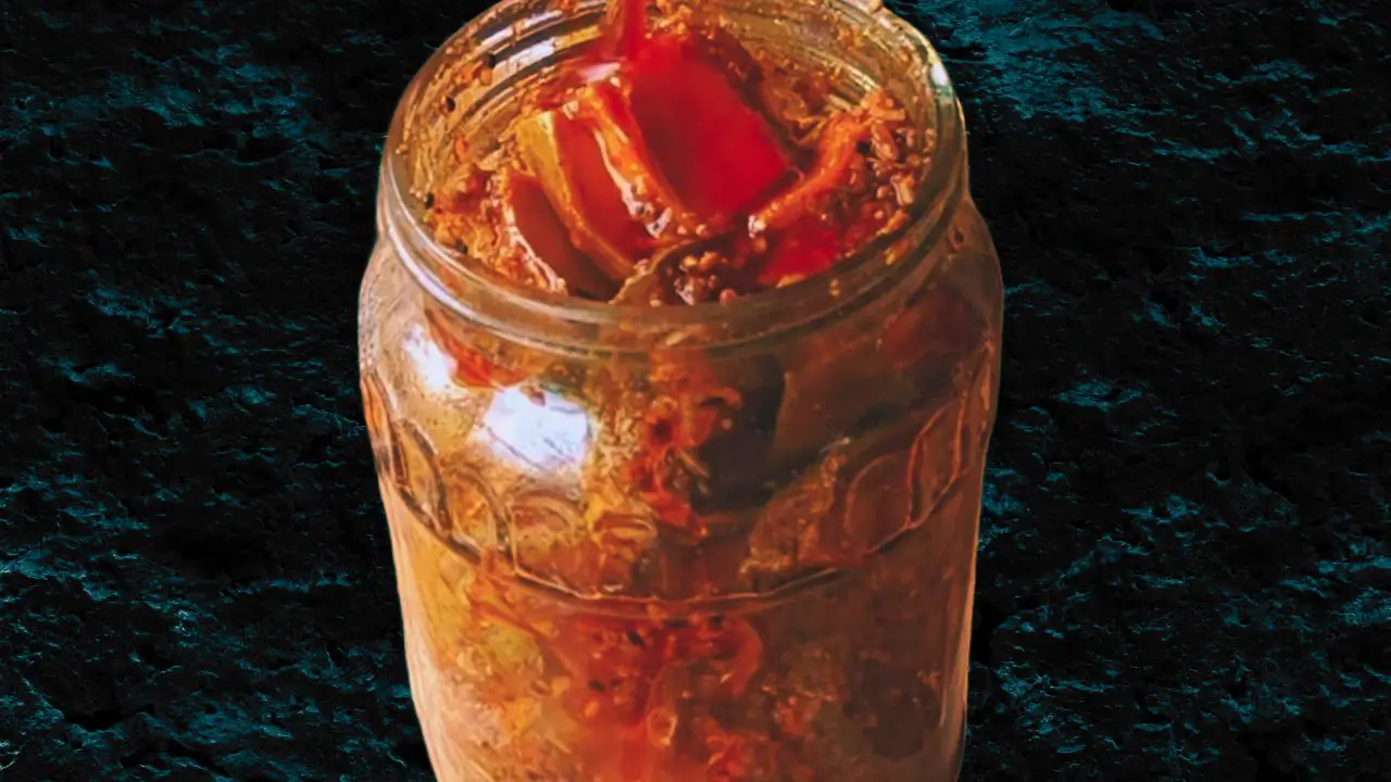 Mango pickle is ready