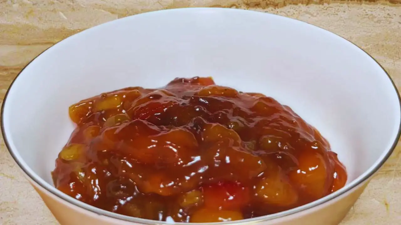 Plum chutney is ready