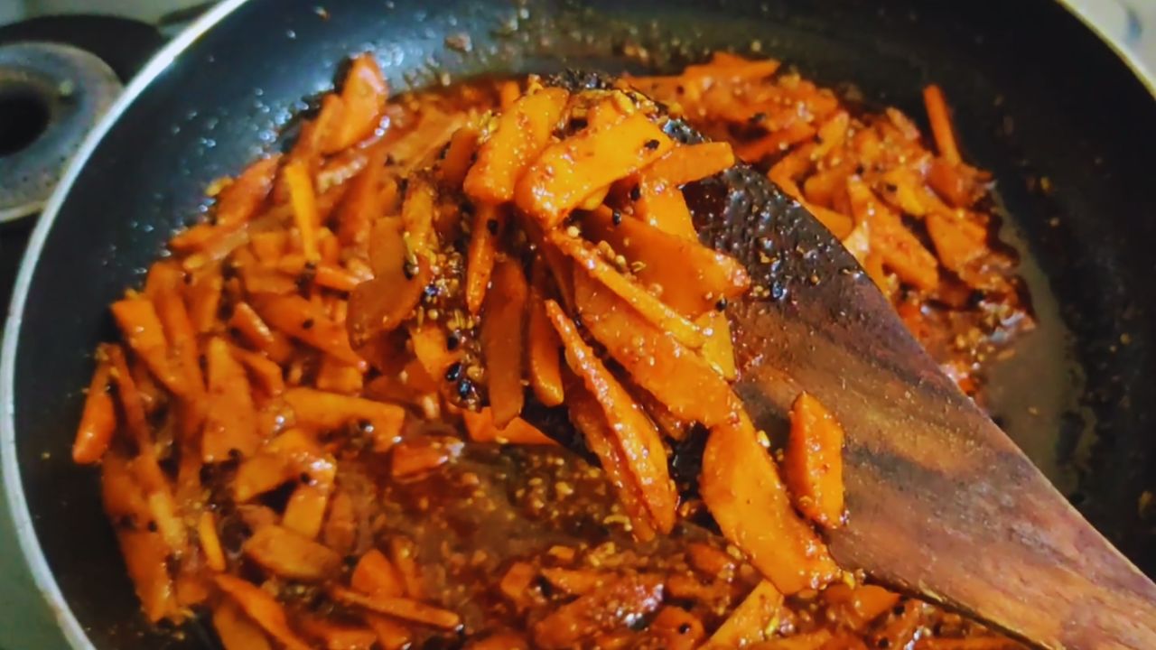 Turmeric pickle is ready