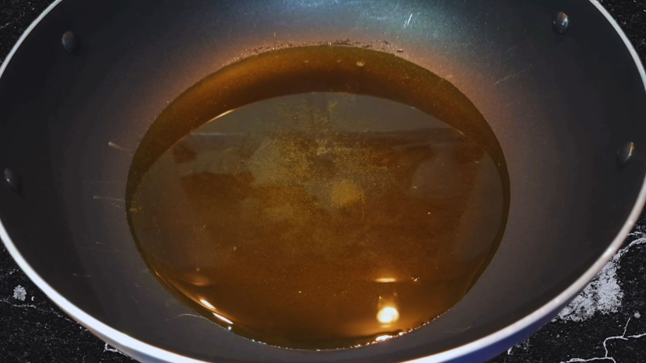 Adding 200ml of mustard oil