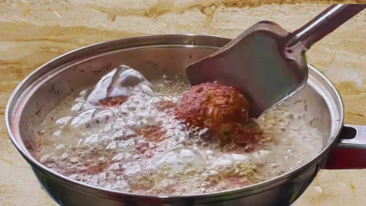 Flipping lentil kabab