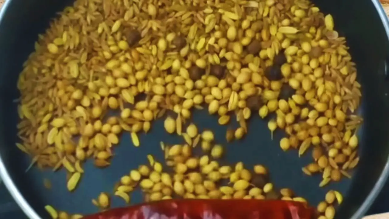Roasting spices for soyabean kabab