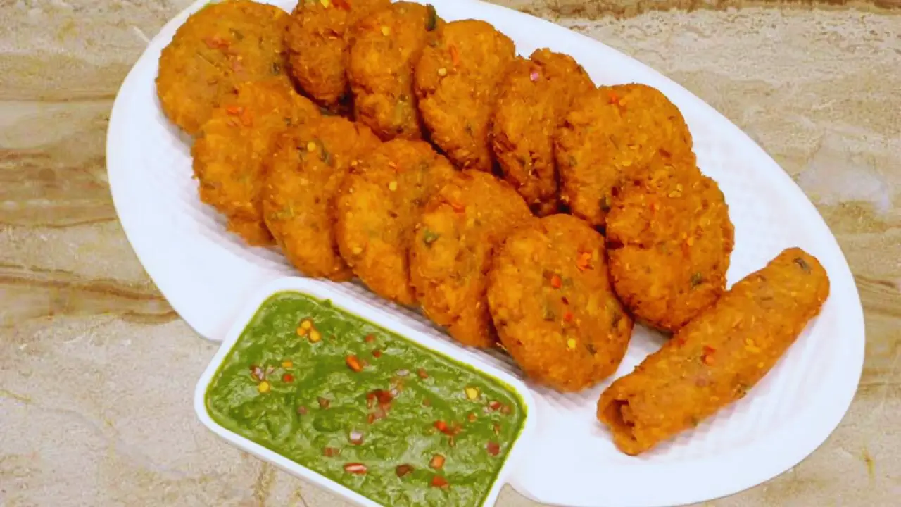 Serving soyabean kabab