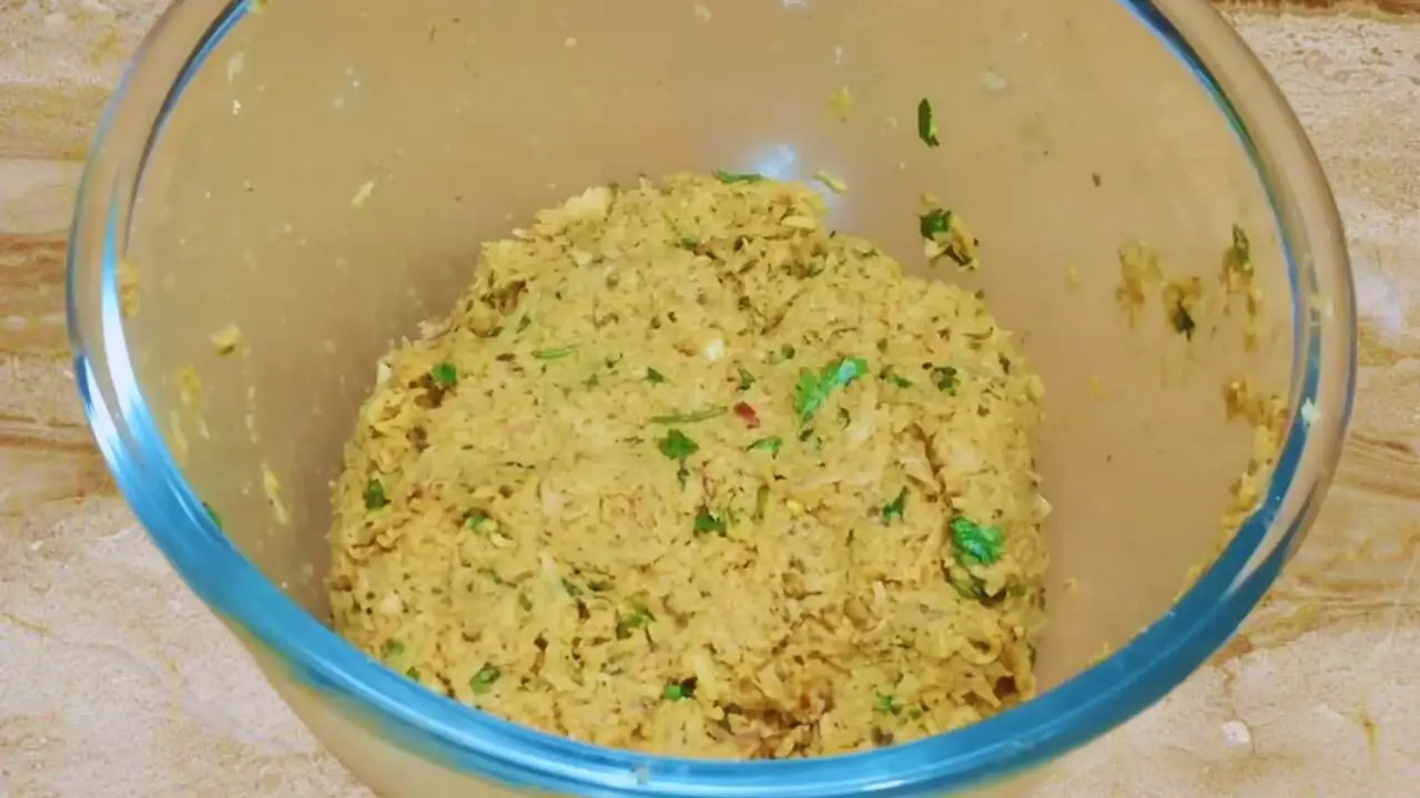 Soyabean kabab dough is ready 