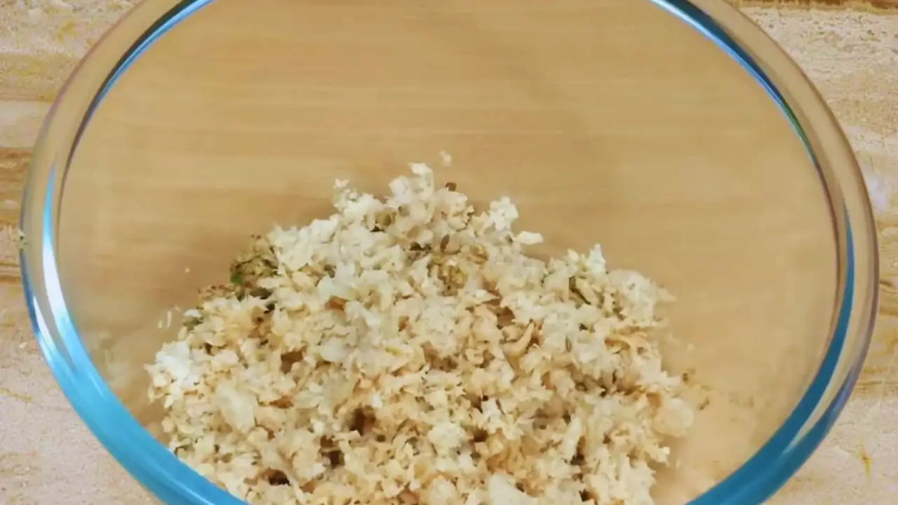 Transfer soyabean kabab paste 