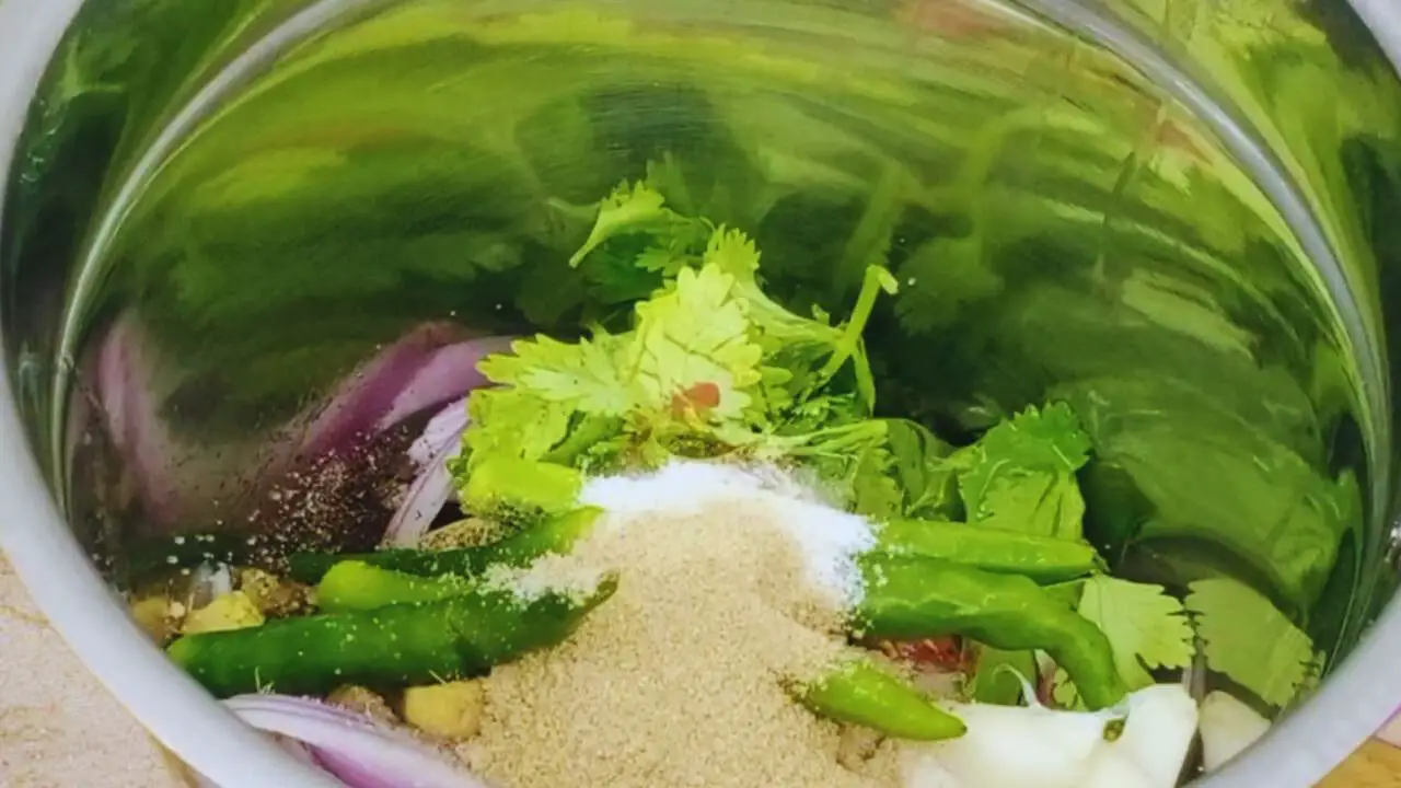 Add dry ingredients of mutton lollipop