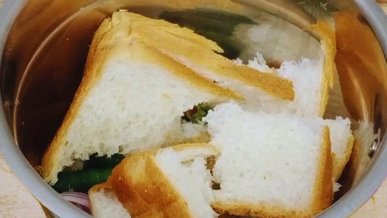 Adding bread 