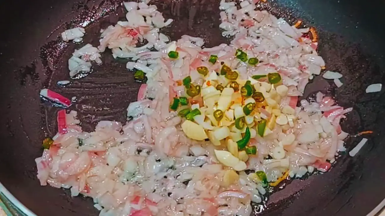 Adding other ingredients for the Fish Momo sauce 