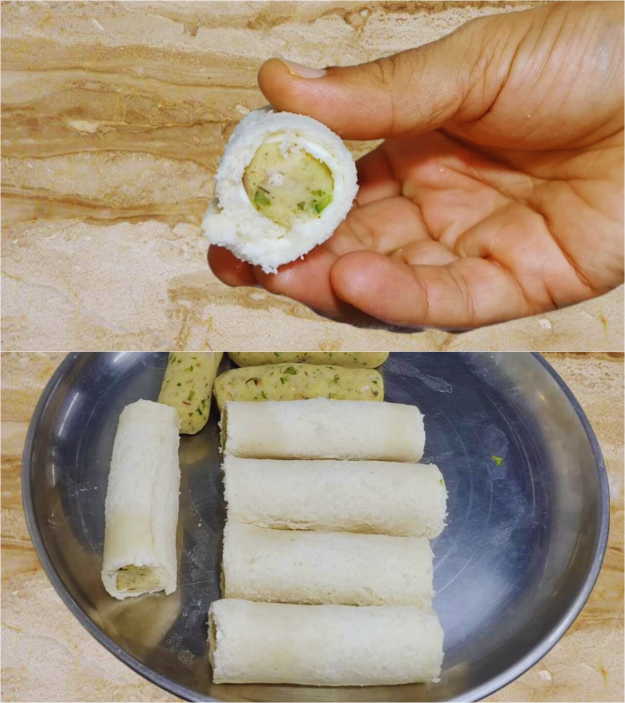 Bread Rolls are ready to fry 