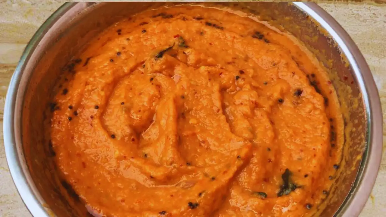 Carrot Chutney is ready 