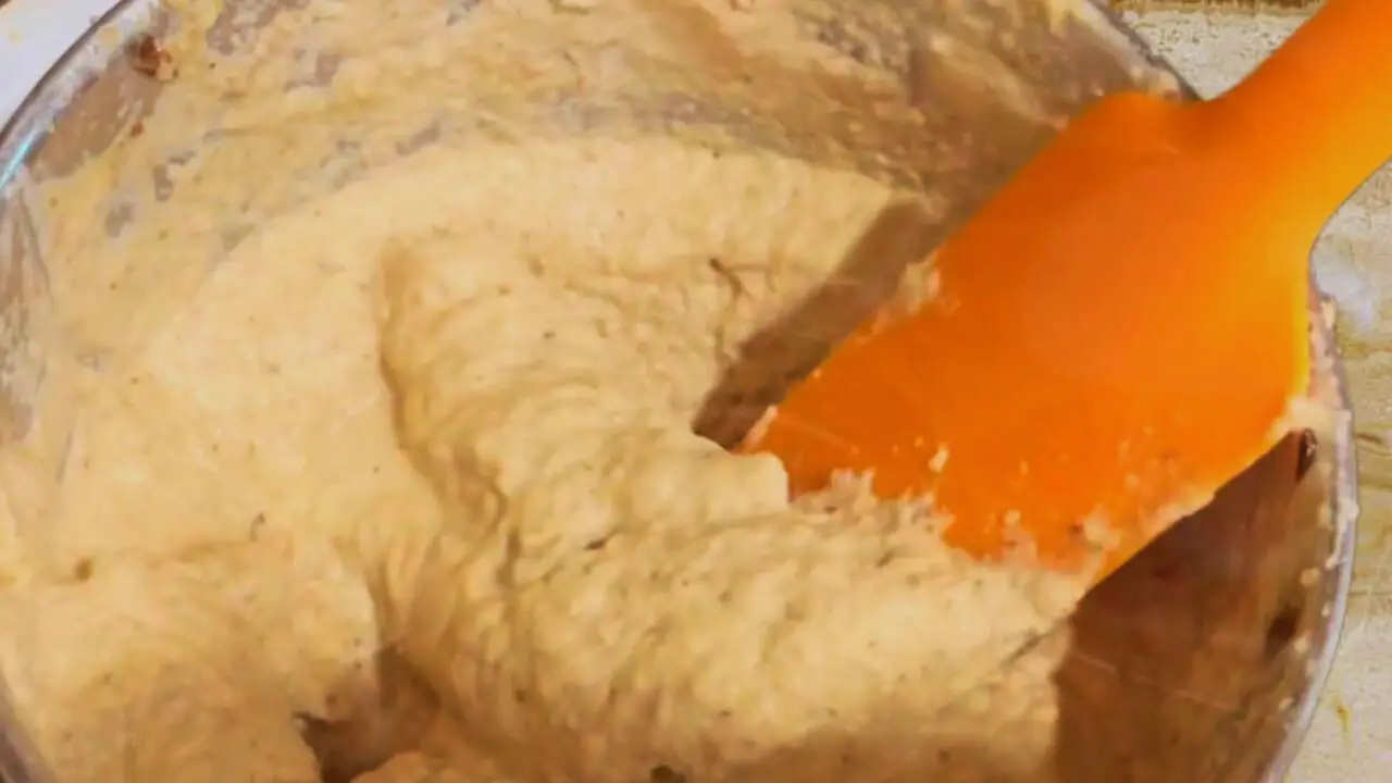 Checking consistency of almond chutney paste 