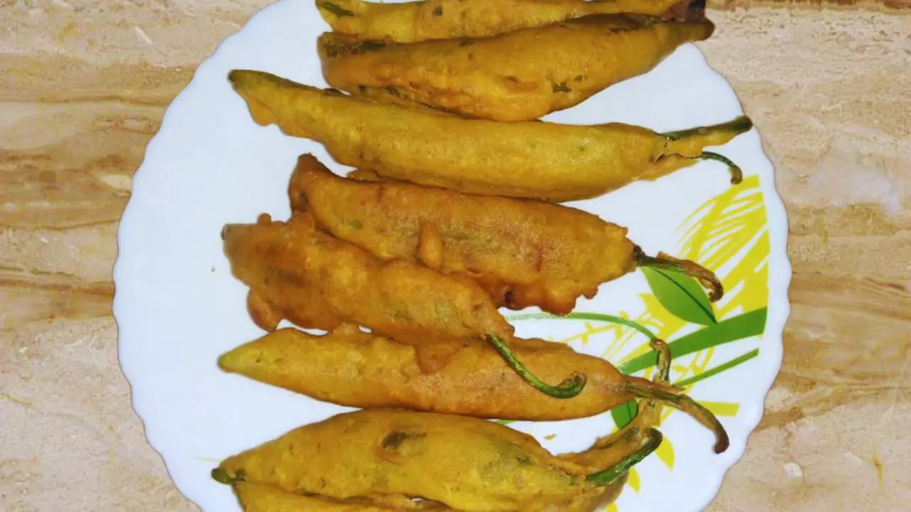 Chili Pakoras served 