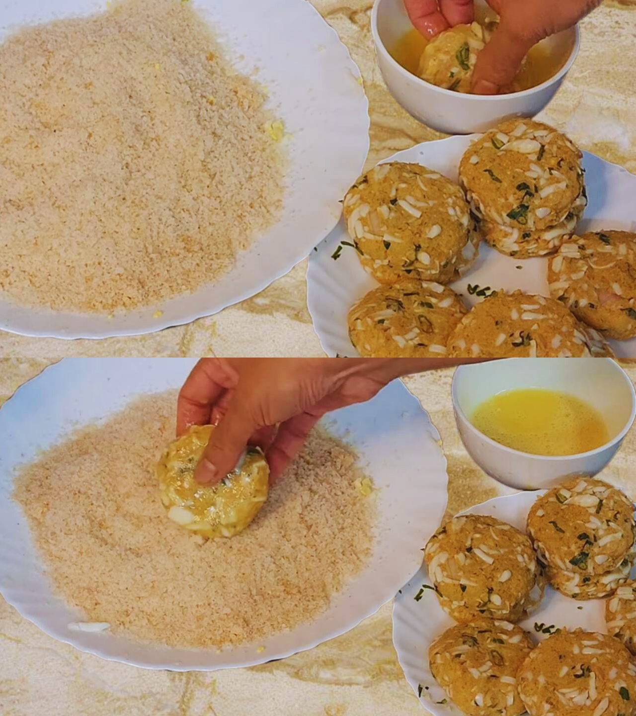 Coating Egg Cutlets