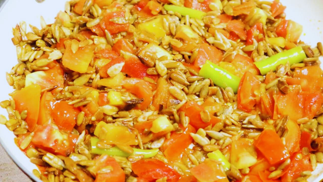 Sunflower seeds chutney recipe step 6 Cooling sunflower seeds chutney mixture