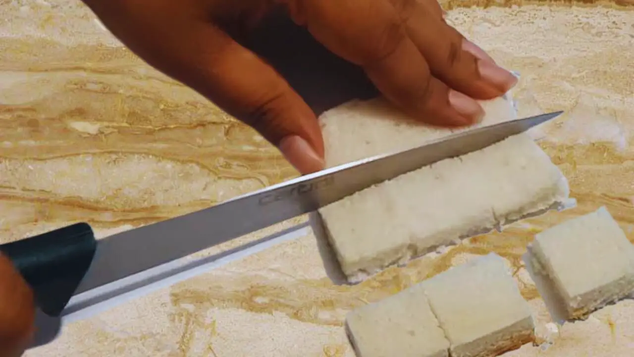 Cutting bread 