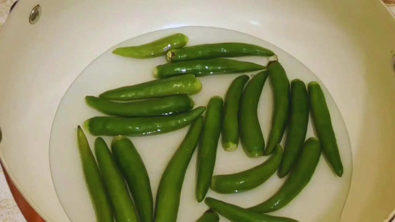 Tomato green chili chutney recipe step 3 Green chilies needed to make Tomato Green Chili Chutney