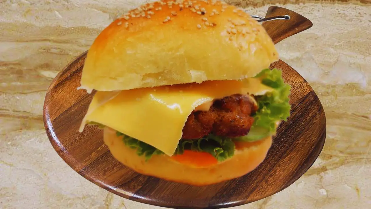Mutton burger is ready 