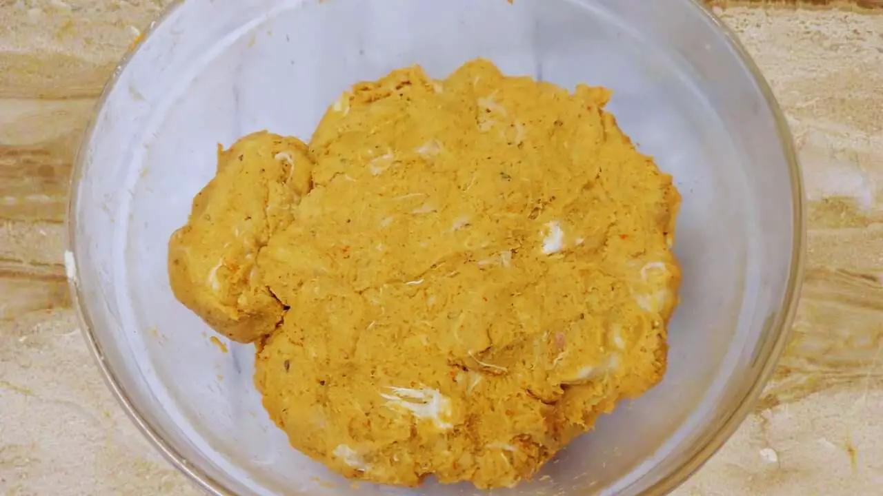 Mutton burger mixture is ready 