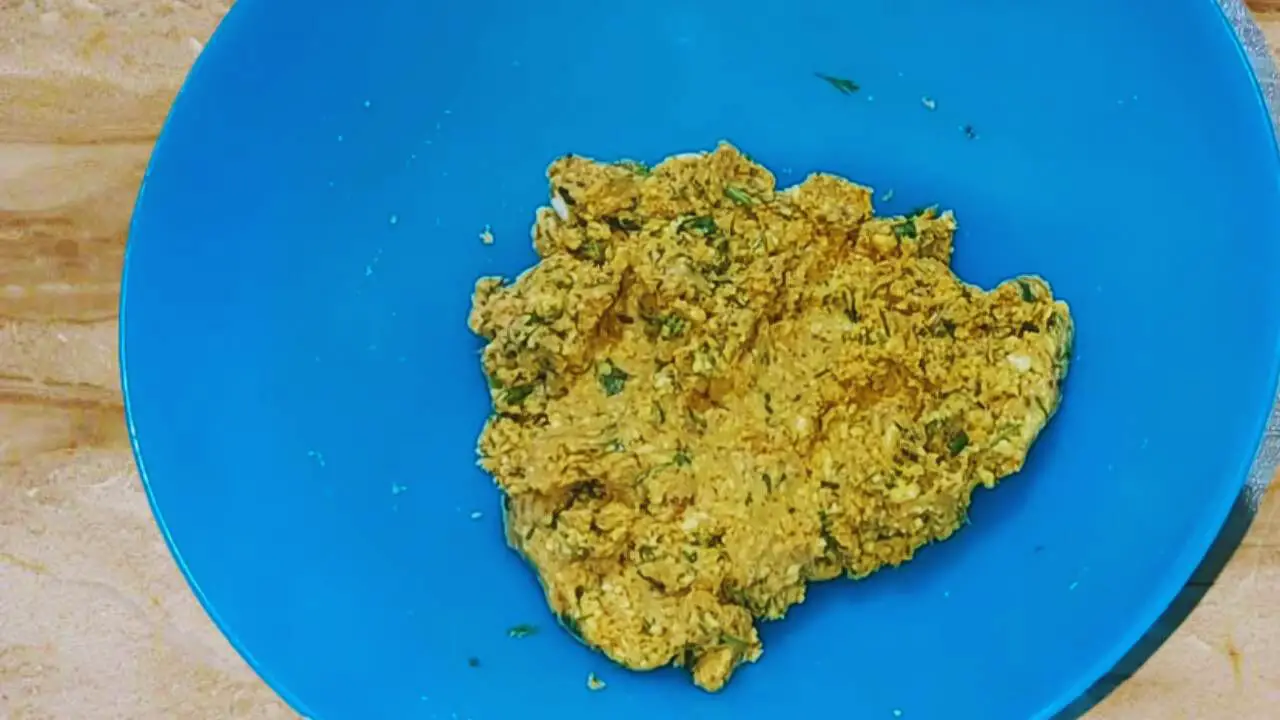 Paneer kabab mixture is ready 