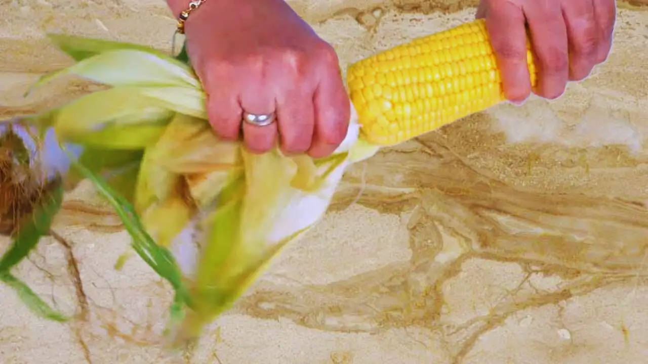 Remove corn skin