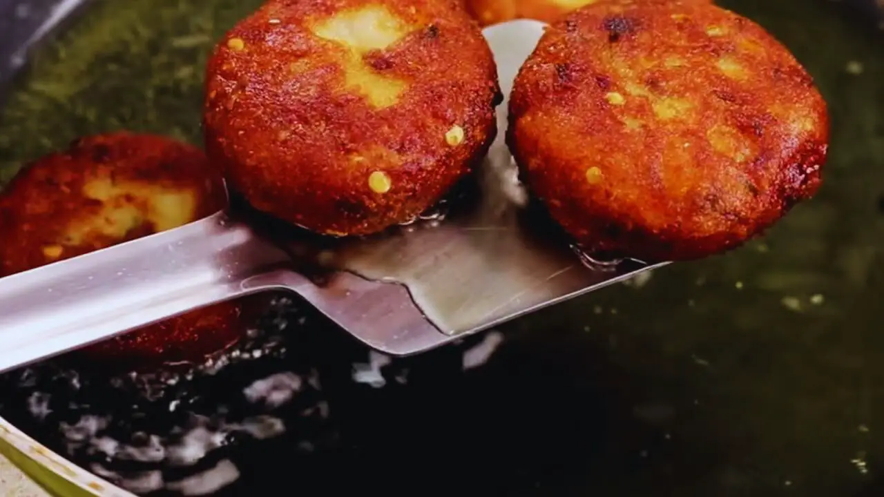 Removing Aloo Tikkis