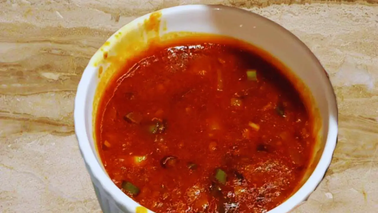 Removing half of chicken lollipop sauce 