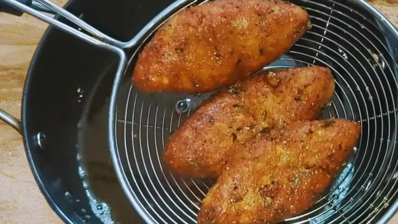 Removing paneer kabab