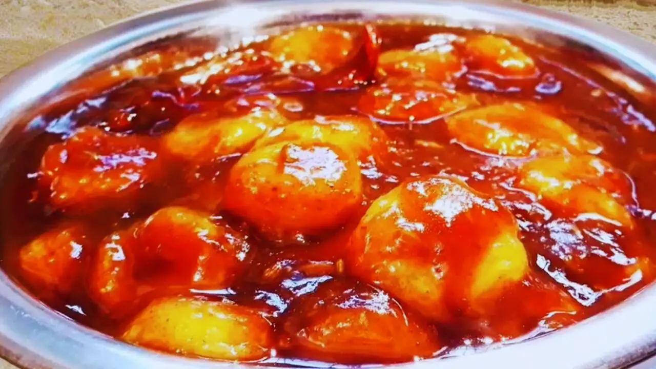 Ripe banana chutney is ready